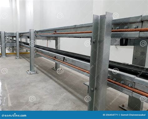 Cable Tray Installation with Grounding Stock Image - Image of group, electrical: 256454771