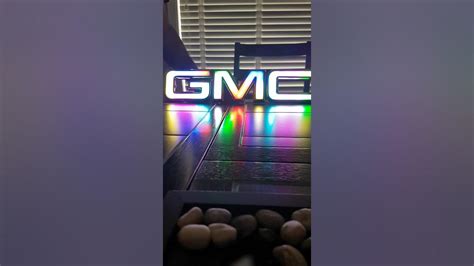 Light Up GMC Emblem Test - YouTube