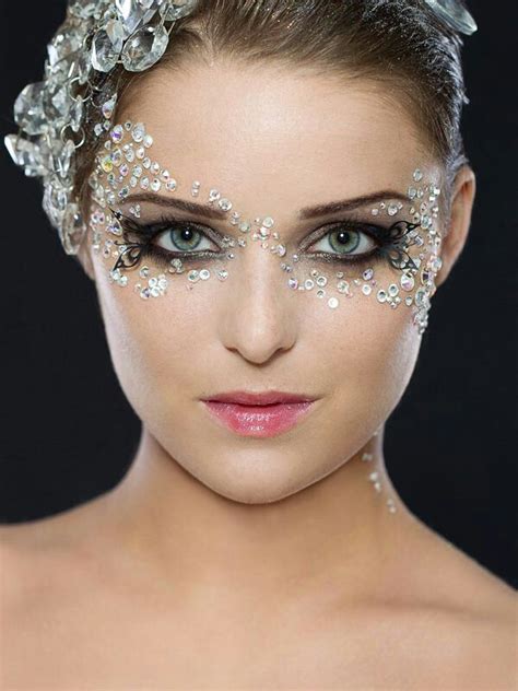 Make up | Rhinestone makeup, Masquerade makeup, Masquerade mask makeup