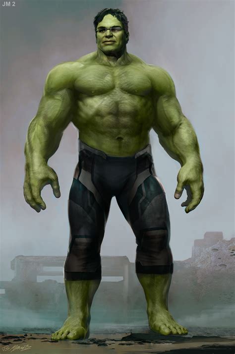 Jerad S. Marantz - Smart Hulk Concept Art for Avengers Endgame