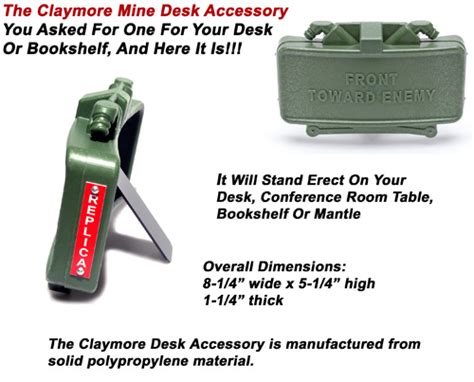 Claymore Mine Desk Accessory| Claymore Mine| Claymore Replica| GG&G