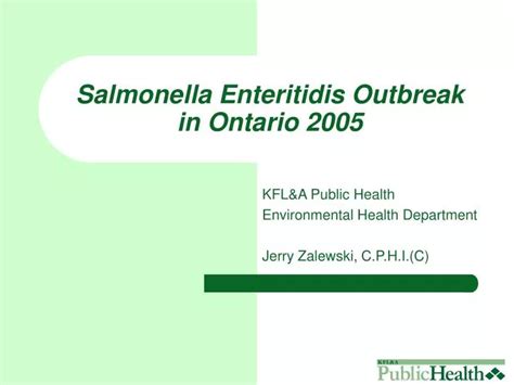 PPT - Salmonella Enteritidis Outbreak in Ontario 2005 PowerPoint ...