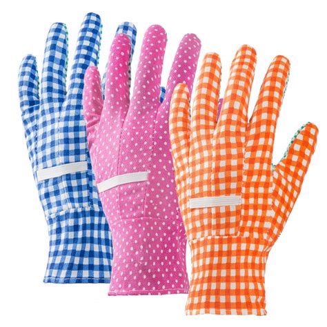 3 Pairs Gardening Gloves Ladies Cotton: Amazon.co.uk: Business, Industry & Science