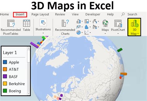 3D Maps in Excel | Learn How to Access and Use 3D Maps in Excel