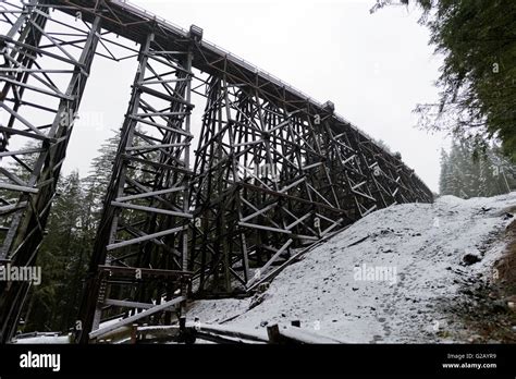 Kinsol Trestle in the winter Vancouver Island,Canada Stock Photo - Alamy