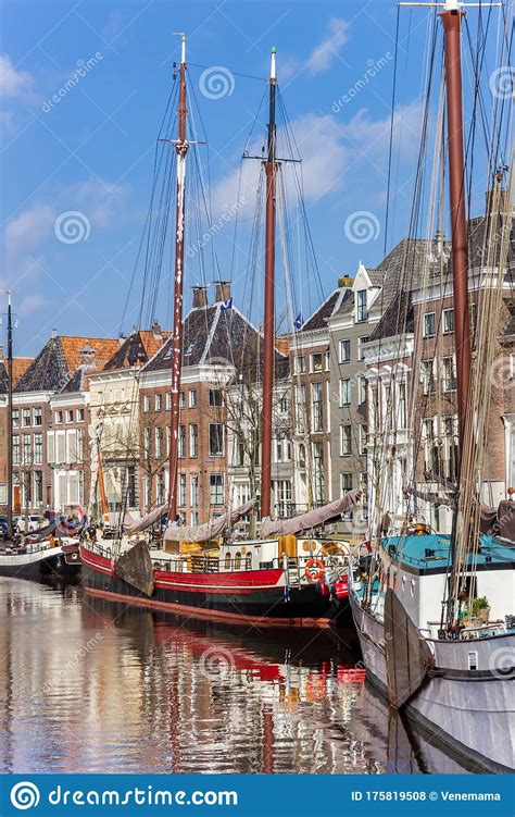 Historic Ships and Warehouses at the Canal in Groningen Editorial Stock Photo - Image of travel ...