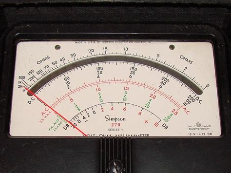 Simpson 270 Series 4RT / Roll Top Volt - Ohm - Milliammeter