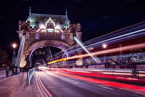 Tower Bridge lights in London | High-Quality Architecture Stock Photos ...