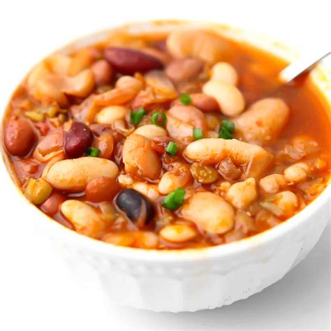 Vegetarian 15 Bean Soup - The Hidden Veggies