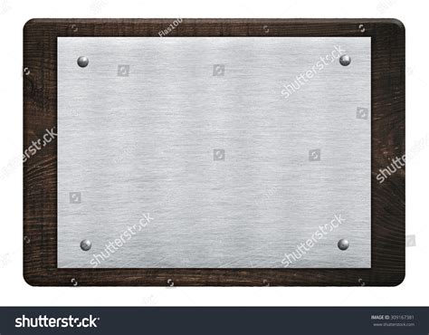 Composition Metal Aluminum Plaque Name Plate Stock Photo 309167381 ...