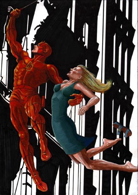 Daredevil - Karen Page 03 Comic Art - Marvel -Gouache by Jean-Paul ...