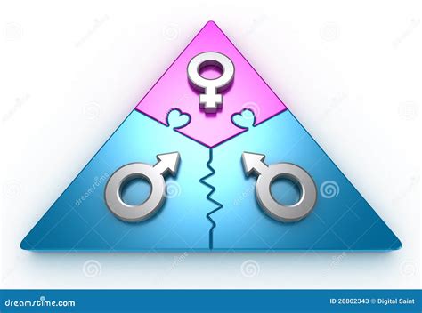 Love Triangle 2 stock illustration. Illustration of girls - 28802343