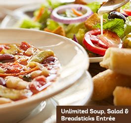 Olive Garden Printable Coupon: Unlimited Soup, Salad And Breadsticks