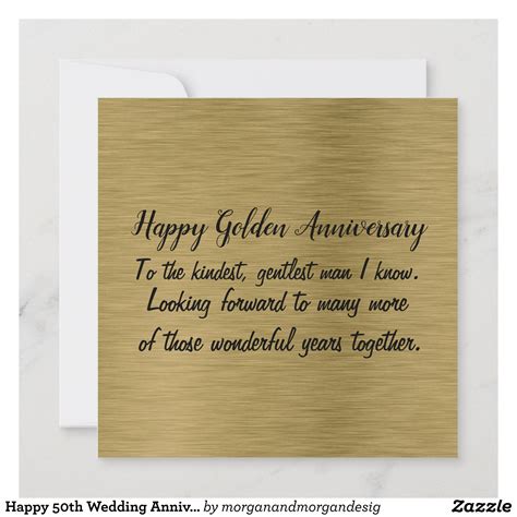 Happy 50th Wedding Anniversary to My Husband Card | Zazzle | 50th wedding anniversary, Happy ...