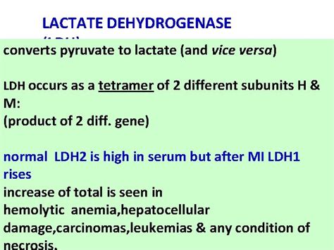 Lactate Dehydrogenase (LDH), Isoenzymes Of LDH, 53% OFF