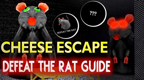 Cheese Escape [Defeat The Rat Guide] | ROBLOX - YouTube