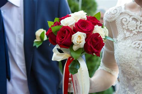 flower, romantic, couple - relationship, life events, flowering plant, ceremony, 4K, bridegroom ...