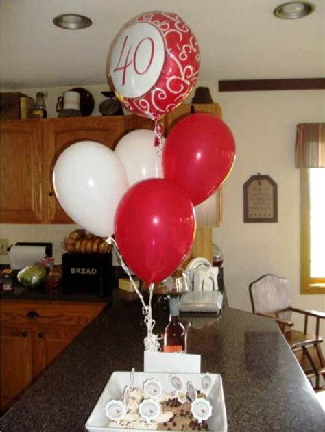 40th Birthday Centerpieces Homemade | Decorations Ideas Room Design, Anniversary - … | 40th ...