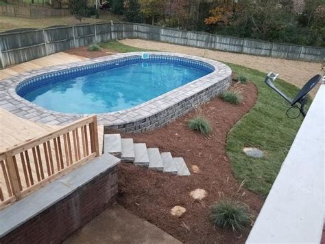 Semi-In Ground Pools, Partial In Ground, Hybrid Pool Nashville, Clarksville | Inground pool cost ...