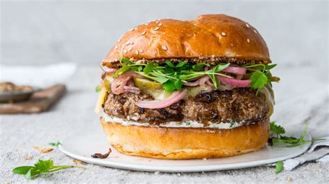 Grass-fed Beef Burgers with Caramelized Sweet Onions recipe - PCC Community Markets