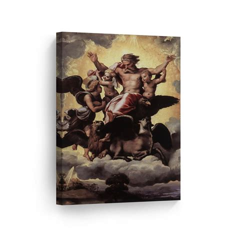 The Vision of Ezekiel by Raphael Art Canvas Wall Art Print Famous Fine ...