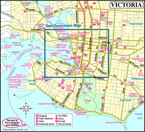 Victoria, Bc Map