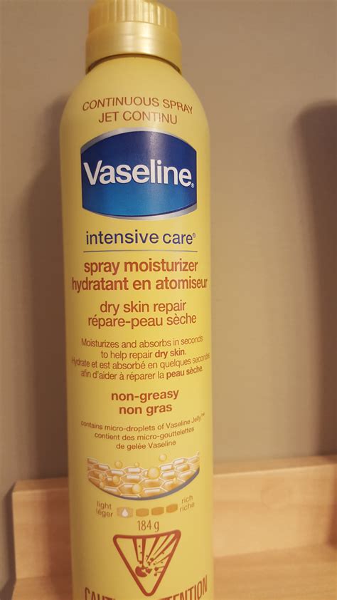 Vaseline Spray & Go Moisturizer reviews in Body Lotions & Creams ...