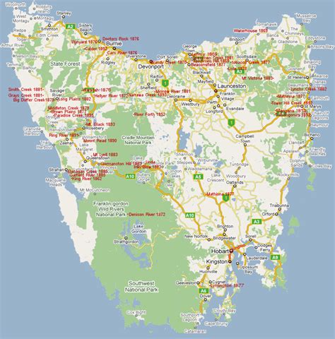 Gold Rush Tasmania - locations, mines, rewards, find, Tasmanian gold rush.