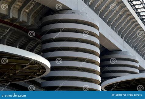 Construction of a Football Stadium in Italy Stock Photo - Image of interesting, iron: 155816756