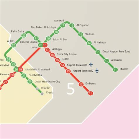 Map Of Dubai Metro - Kylie Minetta