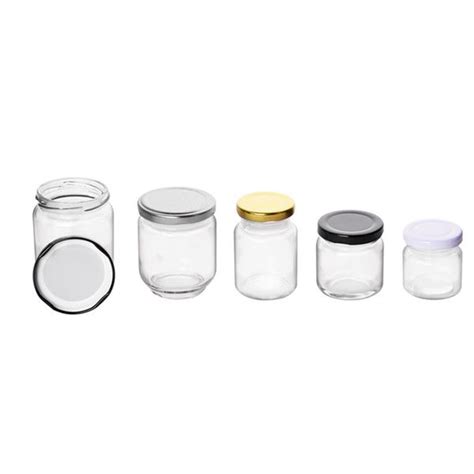 240ml Straight Sided Glass Jars With Lids