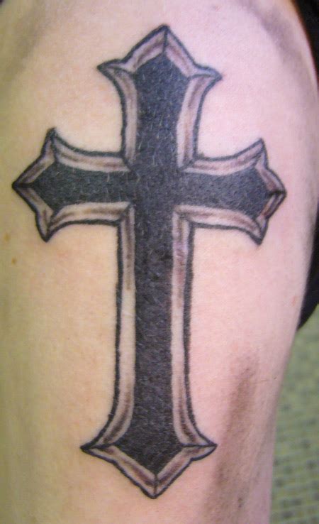 black Cross tattoo design