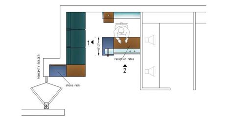 Office reception area plan and furniture layout cad drawing details dwg file - Cadbull