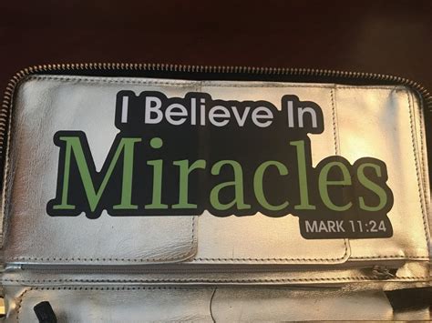 I believe in Miracles Vinyl Decal- (small-7.5” x 3.31”) | I believe in miracles, Vinyl decals, I ...