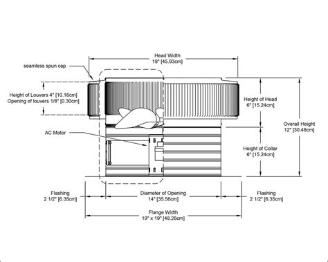 Product Drawings | Roof Vent Technical Drawings