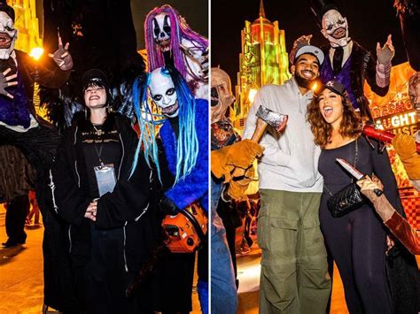 Celebs Hit Up Universal Studios Hollywood Halloween Horror Night