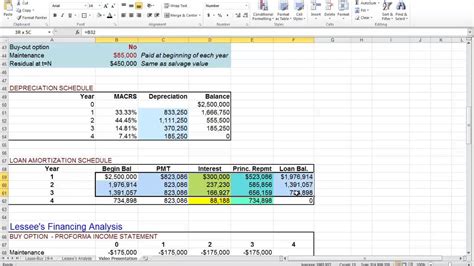 Commercial Loan Comparison Spreadsheet — db-excel.com