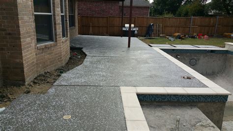 Salt Finish Concrete Pool Deck - NFL