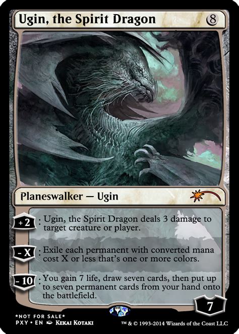 Ugin the spitit dragon | Magic the gathering cards, Magic the gathering, Mtg planeswalkers