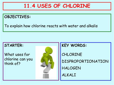 11.4 Uses of Chlorine | Teaching Resources