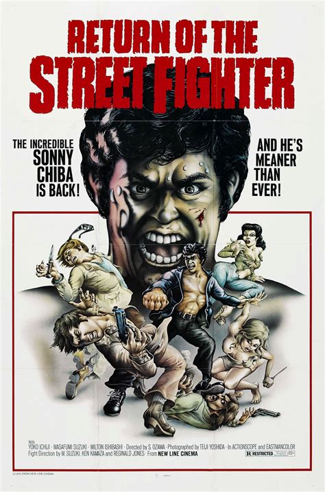 Return of the Street Fighter (1974) | Street fighter, Movie posters, Chiba