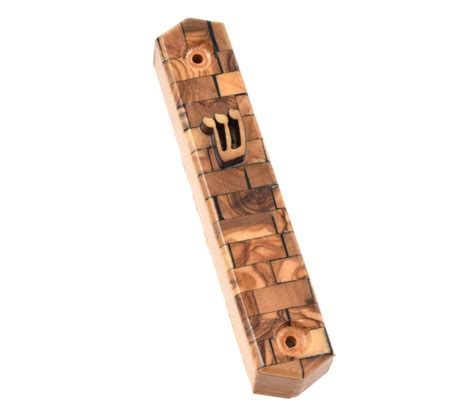 Mezuzah Case - Olive Wood from Israel | aJudaica.com