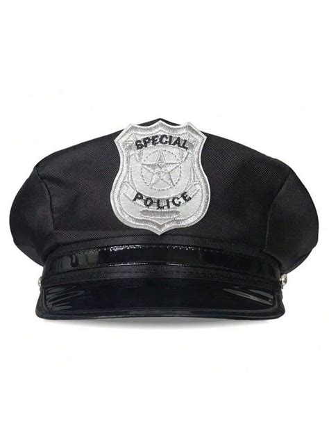 1pc Kids Police Cap Flat Top Children's Hat Toy Costume Play Dress Up ...