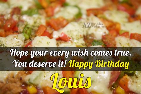 Happy Birthday Louis - AZBirthdayWishes.com