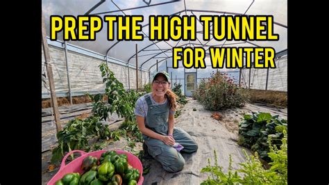 Prep the HIGH TUNNEL for winter - YouTube