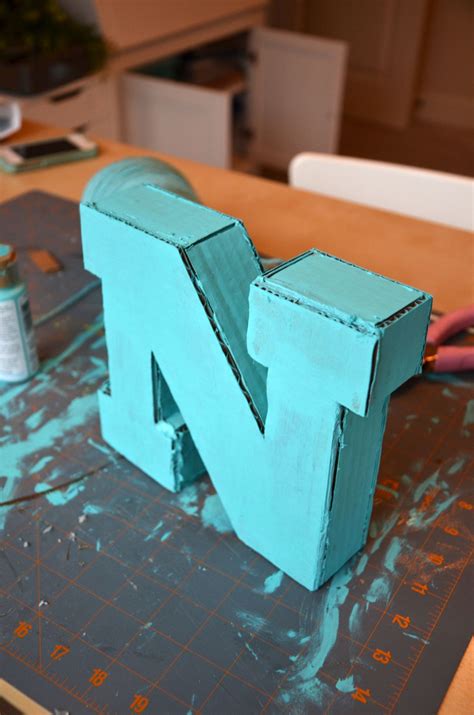 DIY Large Cardboard Letters: Part 1 | Cardboard letters, Large cardboard letters, Cardboard ...