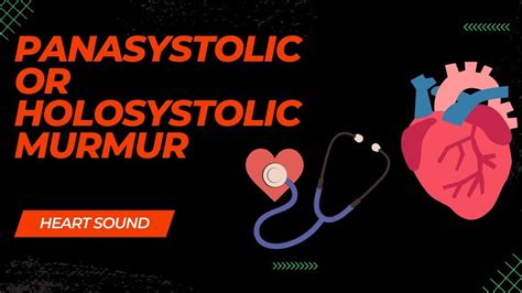 Pansystolic Or Holosystolic Murmur| Heart collection - YouTube