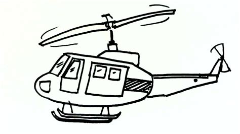 Chopper Helicopter Drawing