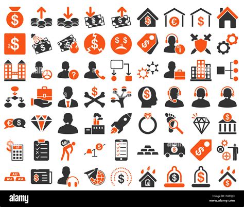 Commerce Icon Set Stock Photo - Alamy