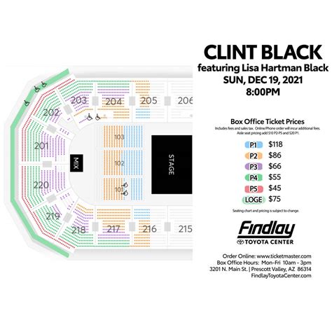 Seating Charts | Findlay Toyota Center